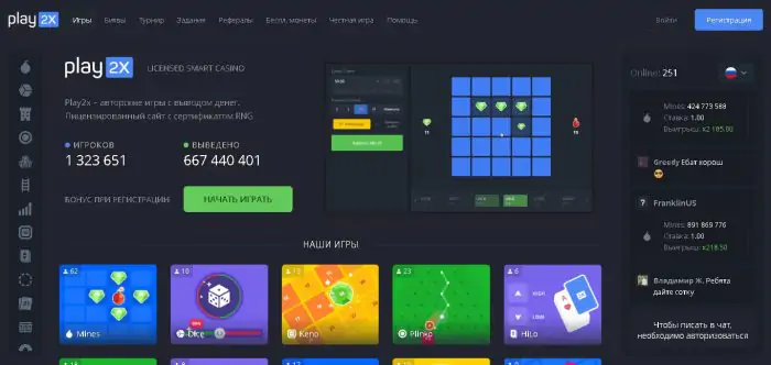 Play2x Casino